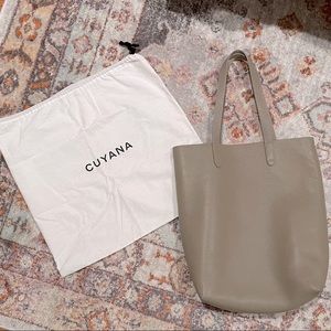 Tall Structured Leather Tote